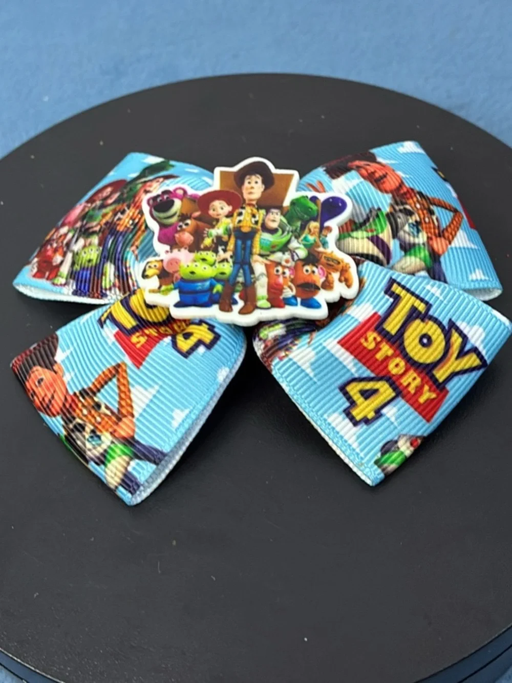 Girls Toy Story 4 Blue Character Bow Hair Clip